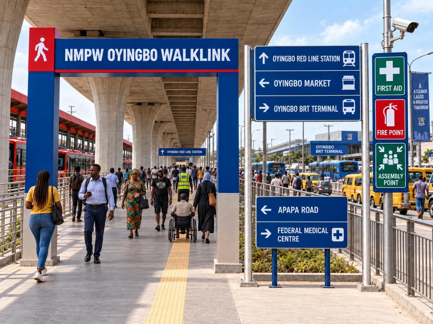 NMPW infrastructure supporting pedestrian and commercial activity