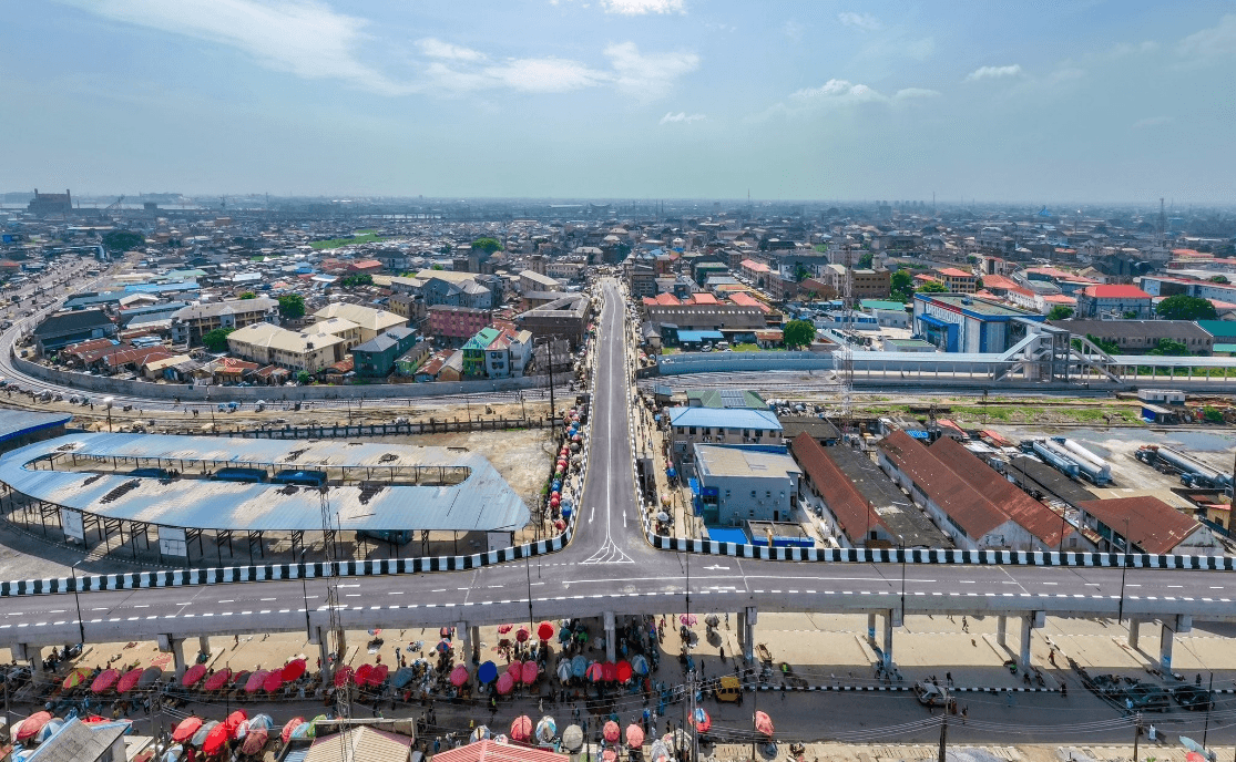 Pedestrian infrastructure representing the Oyingbo NMPW Link